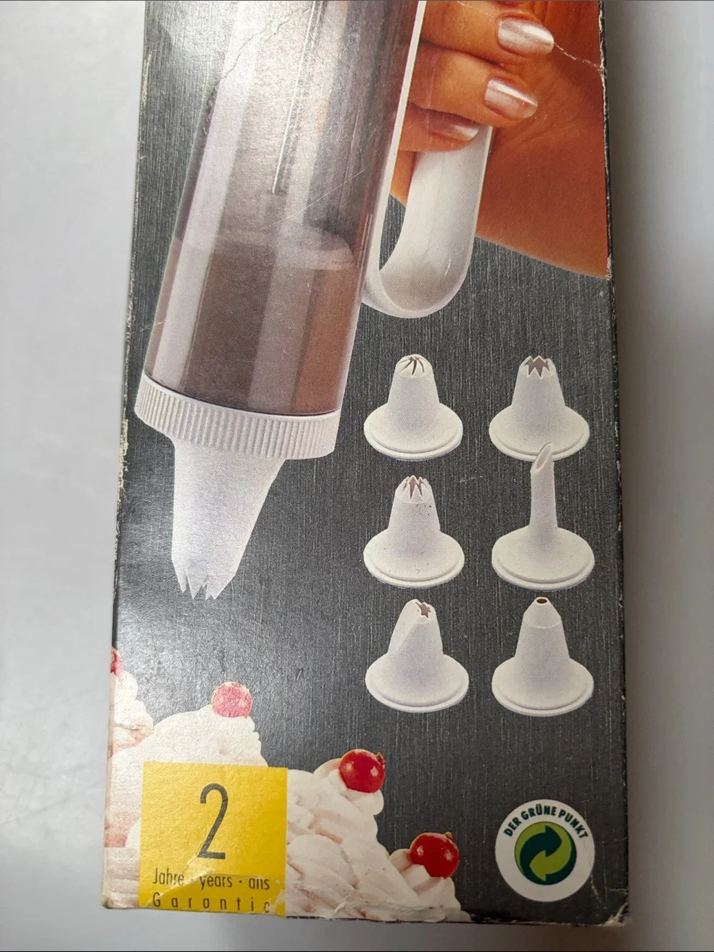 Vintage LEIFHEIT Cake Decorator Set NIB One Hand Icing Pastry Gun Germany